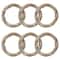6 Pack: 18" Gray Rattan Wreath by Ashland®